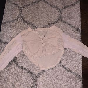 Crop beige sweater
